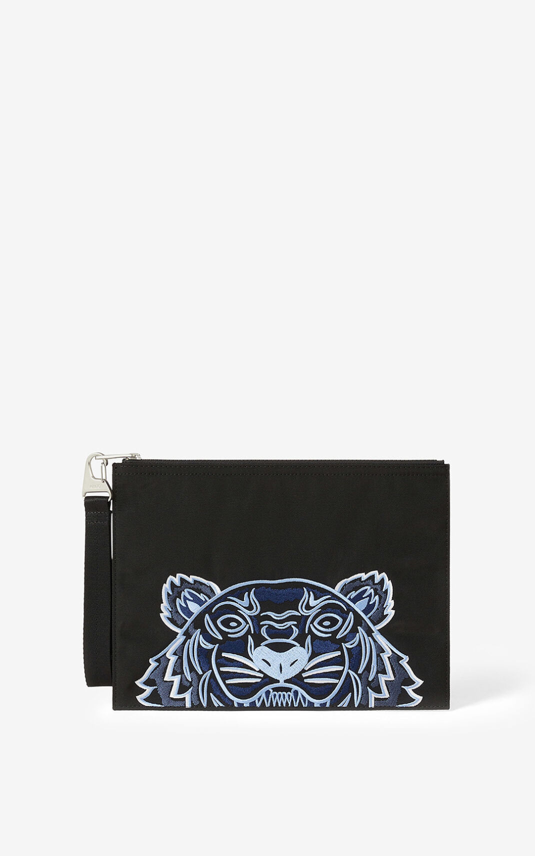 Pochette Kenzo Large Toile Kampus Tiger Homme Noir | CBLQ-62705